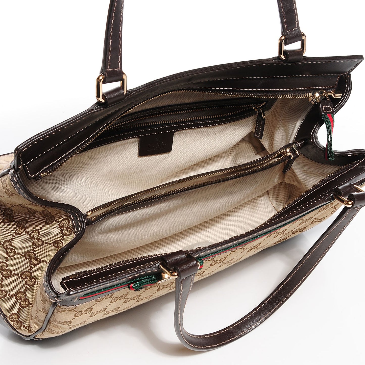 Monogram Medium Mayfair Tote Dark Brown