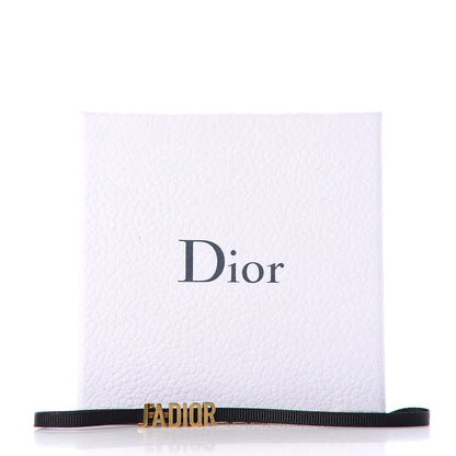 Christian Dior Grosgrain Ribbon J'Adior Logo Choker Necklace Black 5 of 5