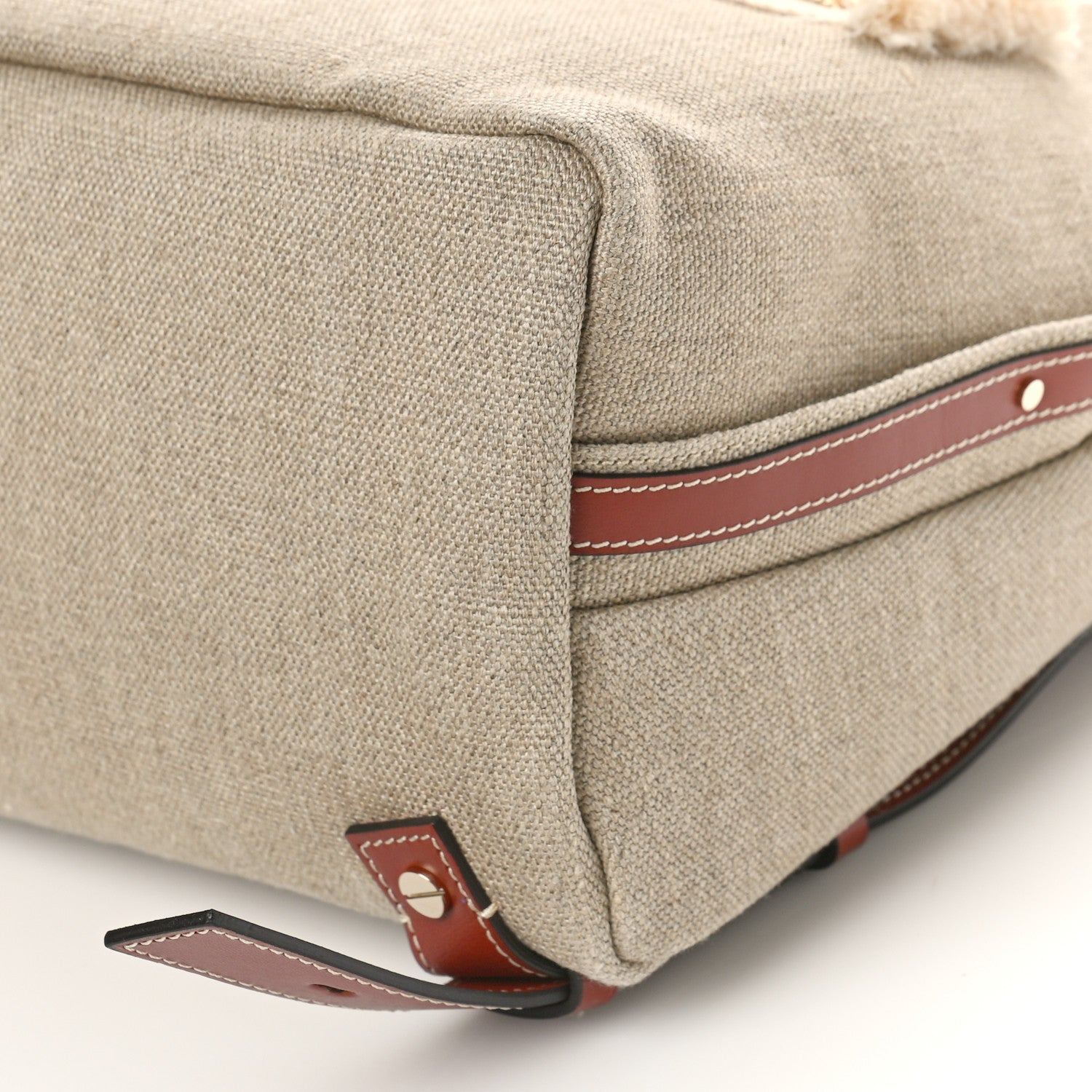 Chloe Canvas Logo Woody Backpack Sepia Brown 10 of 10