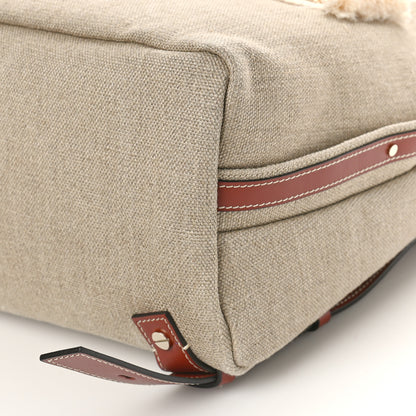 Chloe Canvas Logo Woody Backpack Sepia Brown 10 of 10