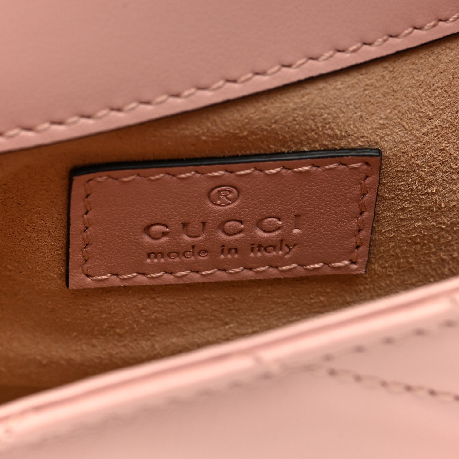 Gucci Calfskin Matelasse Monochrome GG Marmont Chain Belt Bag Perfect Pink 6 of 11
