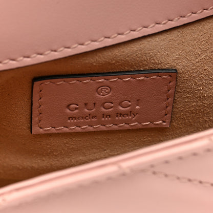 Gucci Calfskin Matelasse Monochrome GG Marmont Chain Belt Bag Perfect Pink 6 of 11