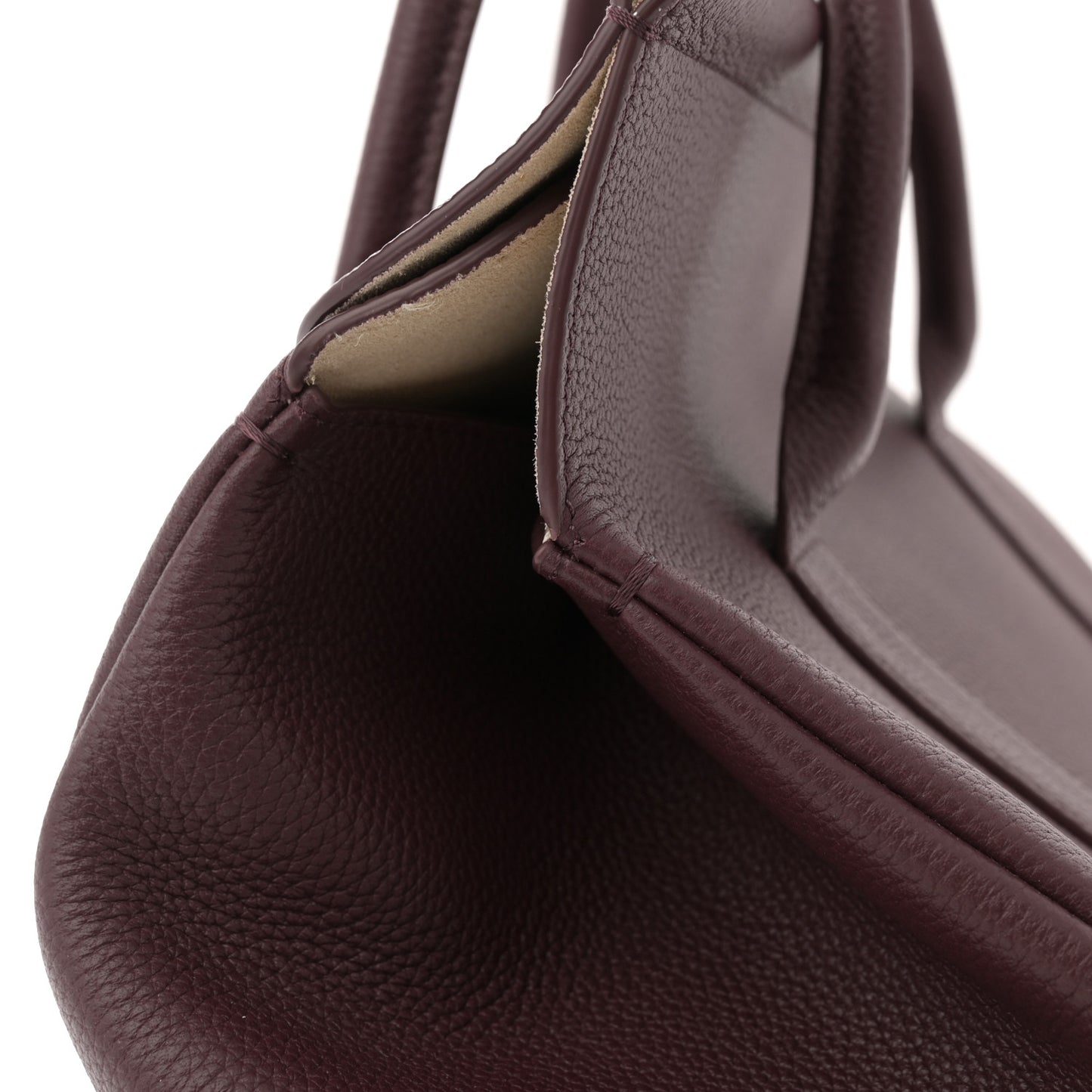 Grained Calfskin L32 Loom Bag Azuki Beans