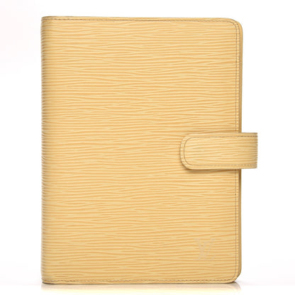 Louis Vuitton Epi Medium Ring Agenda Cover Vanilla 1 of 6