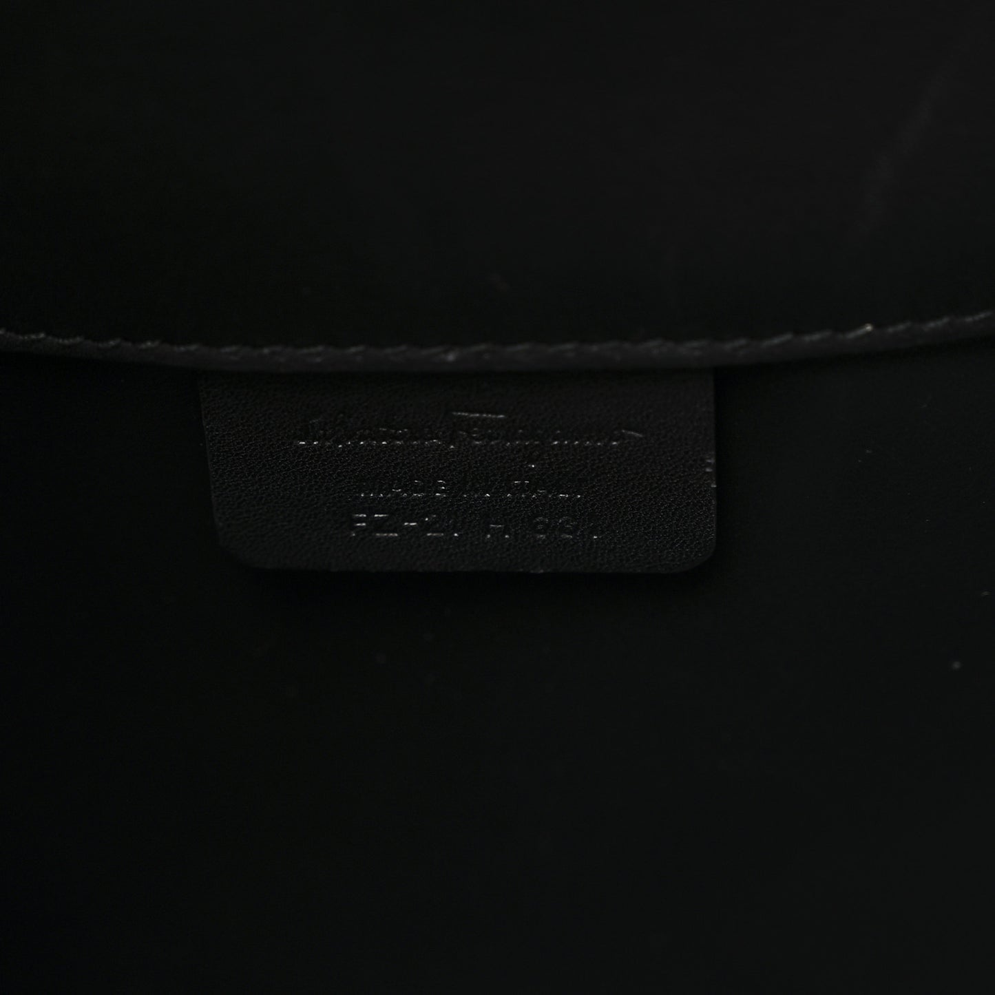 Calfskin Snakeskin Gancini Large Studio Bag Black Beige