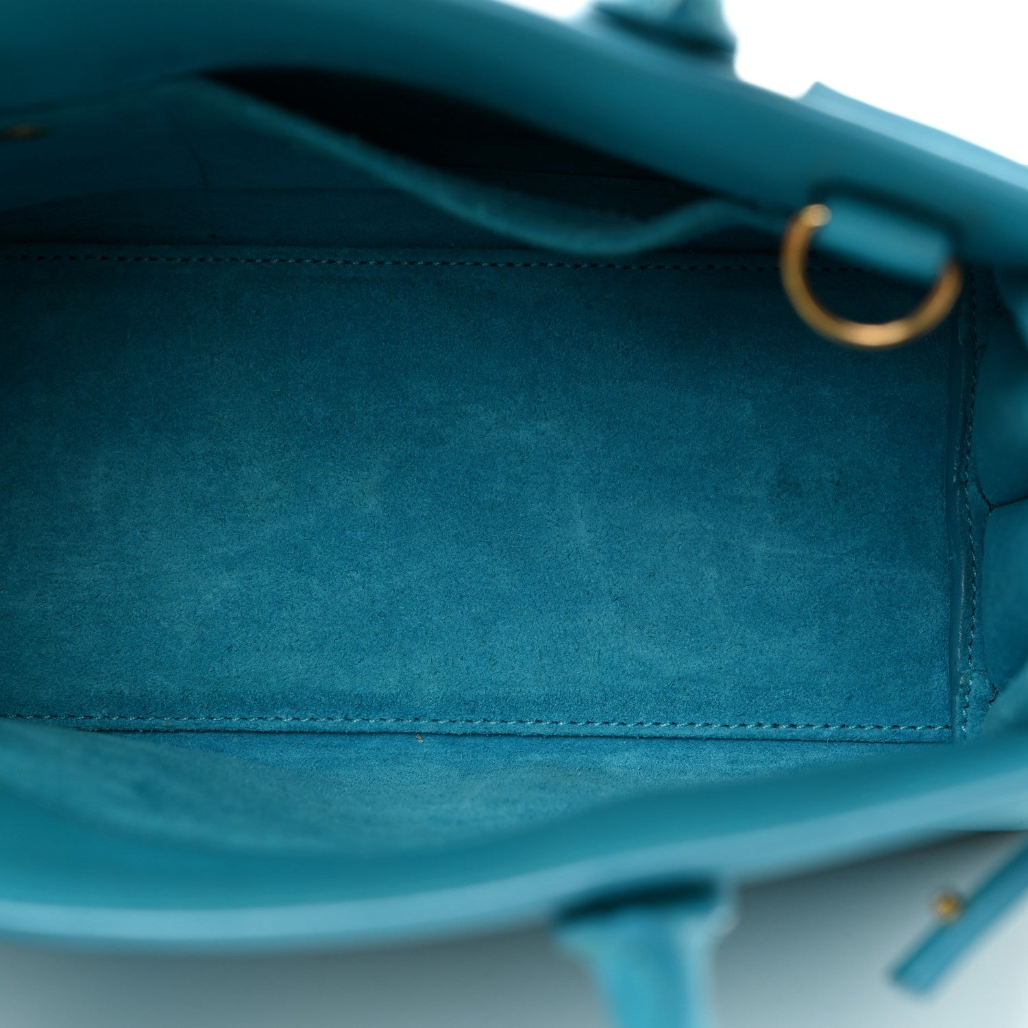 Saint Laurent Calfskin Nano Sac De Jour Turquoise 5 of 14