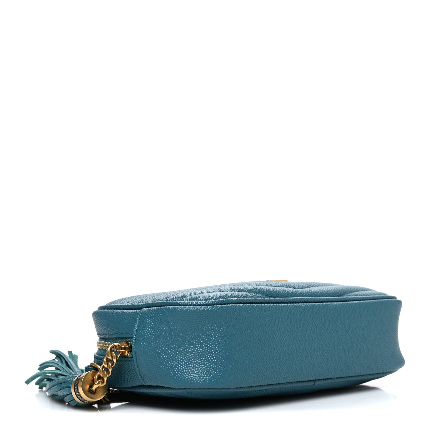 Grain De Poudre Matelasse Monogram Mini Lou Camera Bag Blue Vert