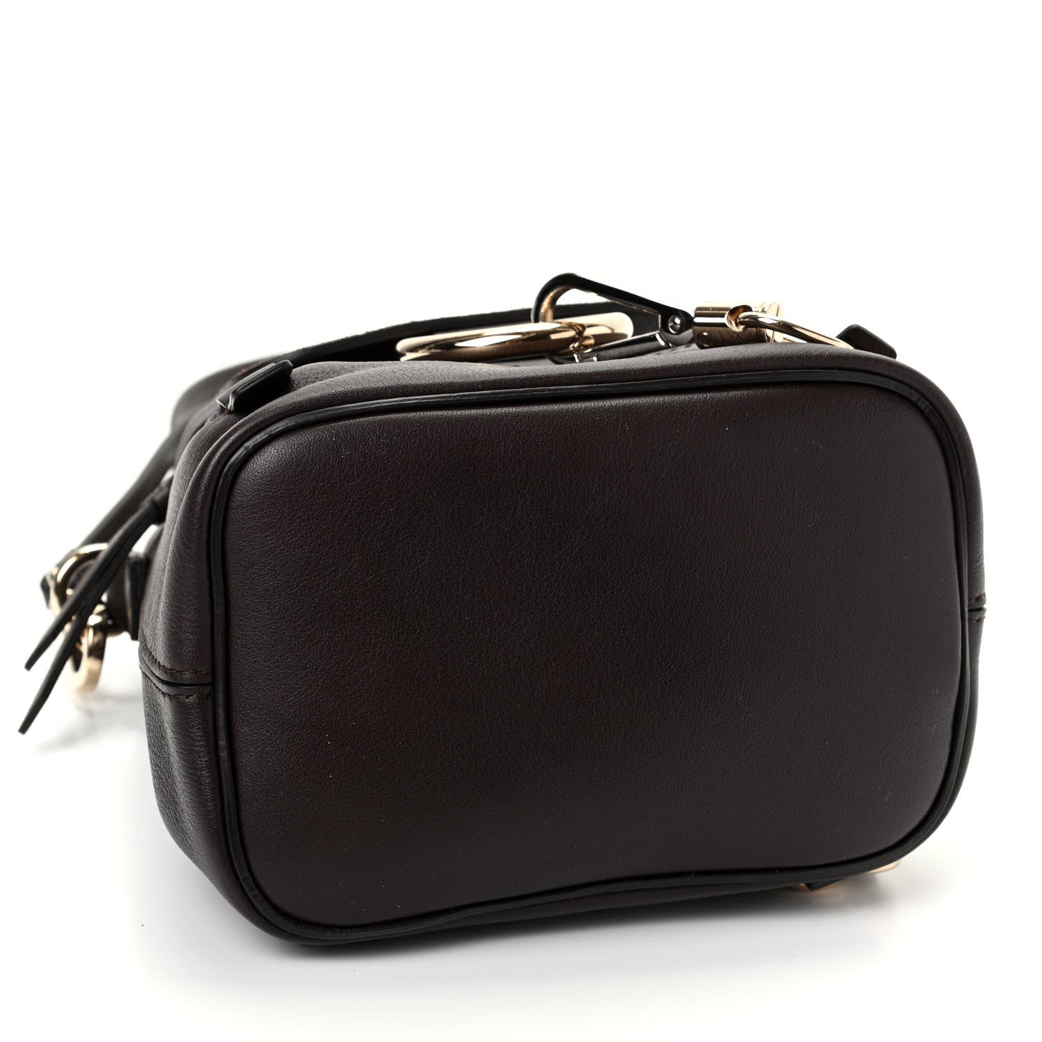 Chloe Suede Calfskin Mini Faye Backpack Carbon Brown 4 of 9