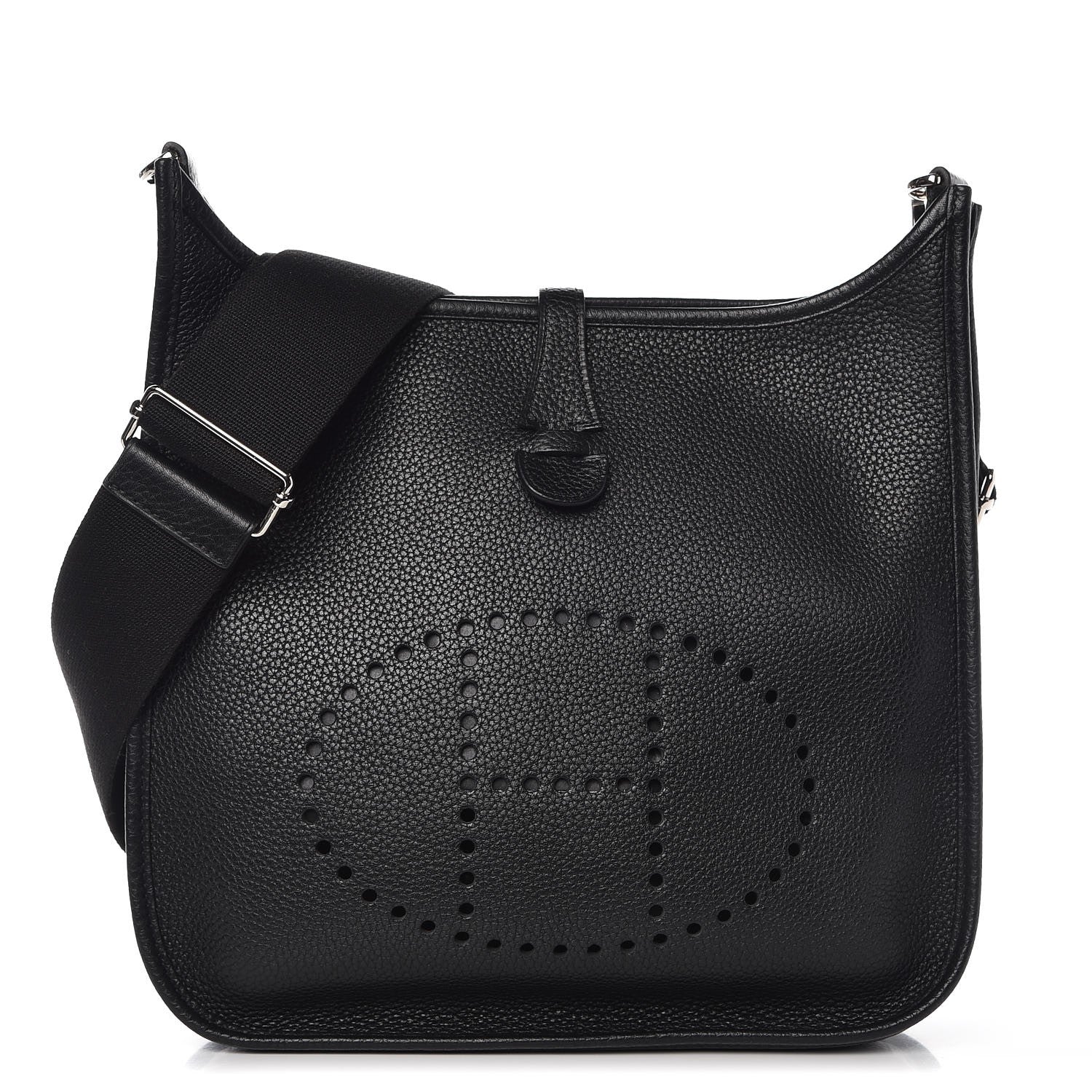 Hermes Taurillon Clemence Evelyne III PM Black 1 of 8