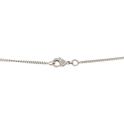 Chanel Crystal Pearl Twisted CC Drop Necklace Silver 5 of 6