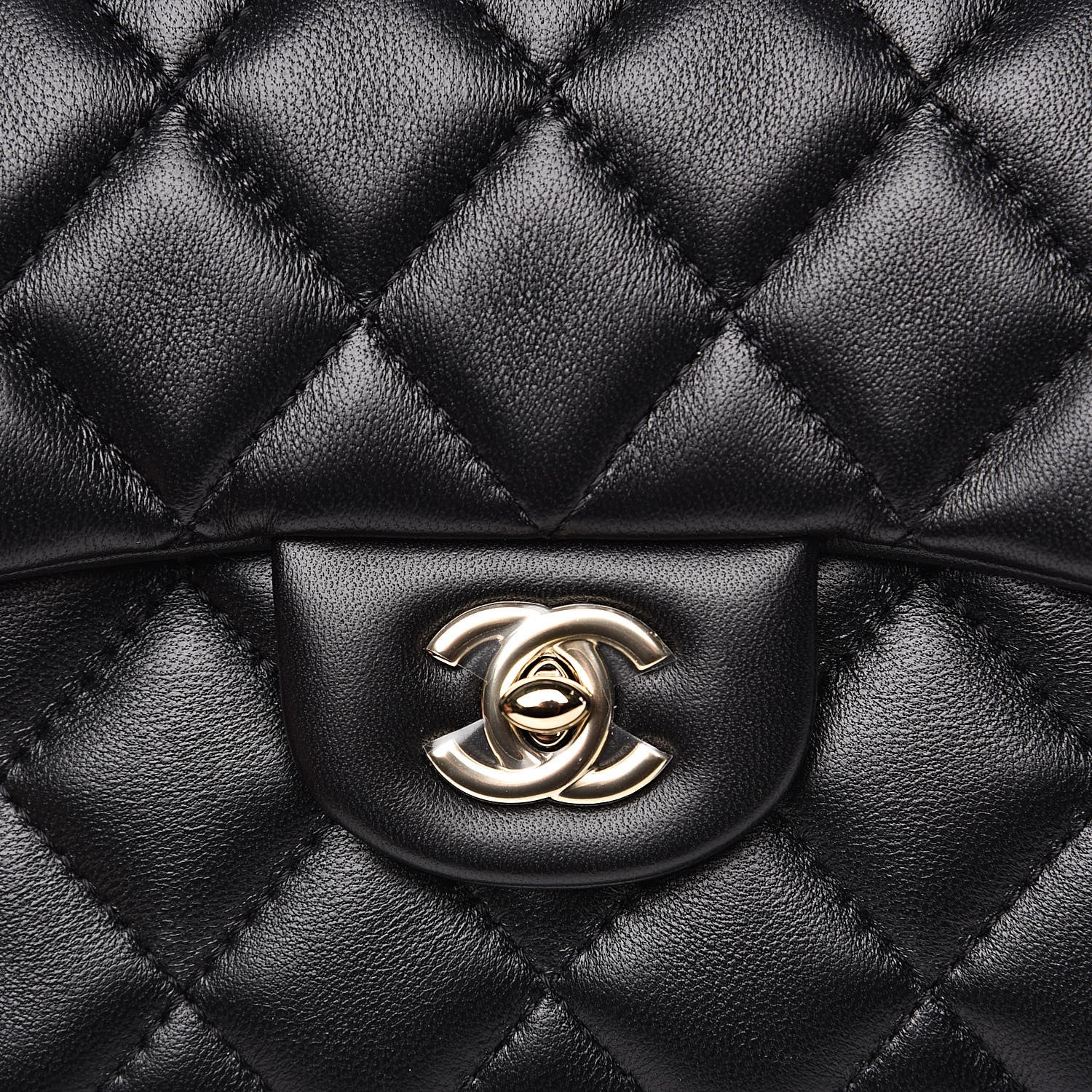 Chanel Lambskin Quilted Small My Precious Flap Black 10 of 12