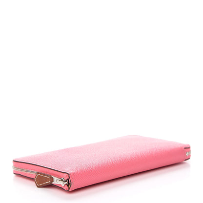 Hermes Epsom Silk'In Wallet Rose Azalee 4 of 8