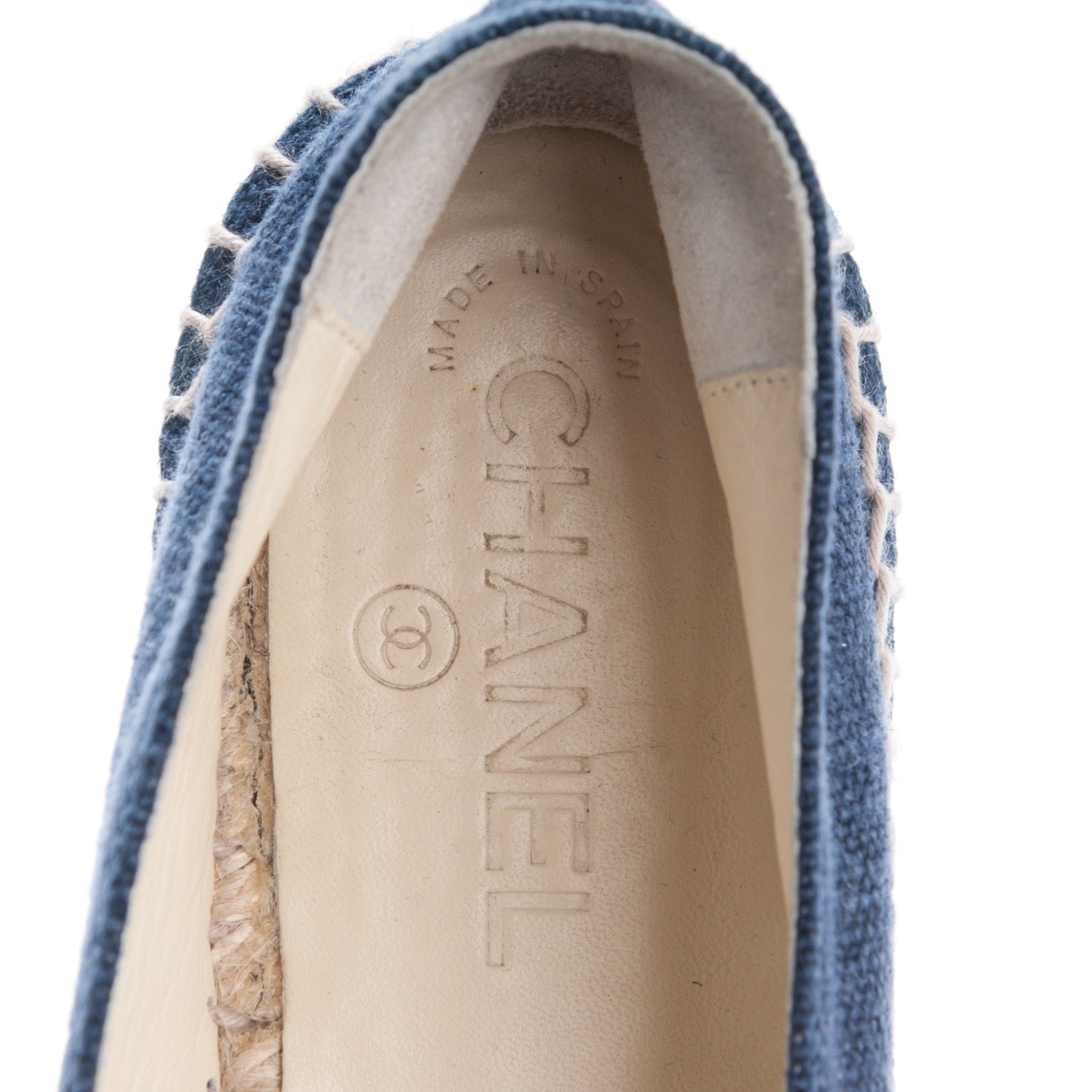 Denim Espadrilles 39 Blue Black