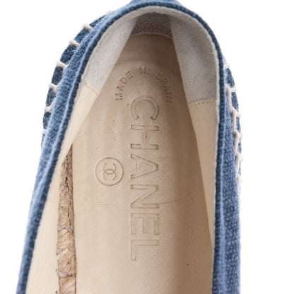 Chanel Denim Espadrilles 39 Blue Black 7 of 8