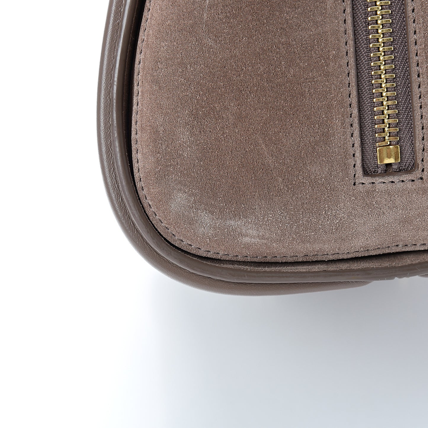 Calfskin Embossed Suede Large Heroine Tan
