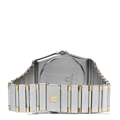 Omega Stainless Steel 18K Yellow Gold 33mm Constellation Chrono Quartz Watch Champagne 396.1070 4 of 6