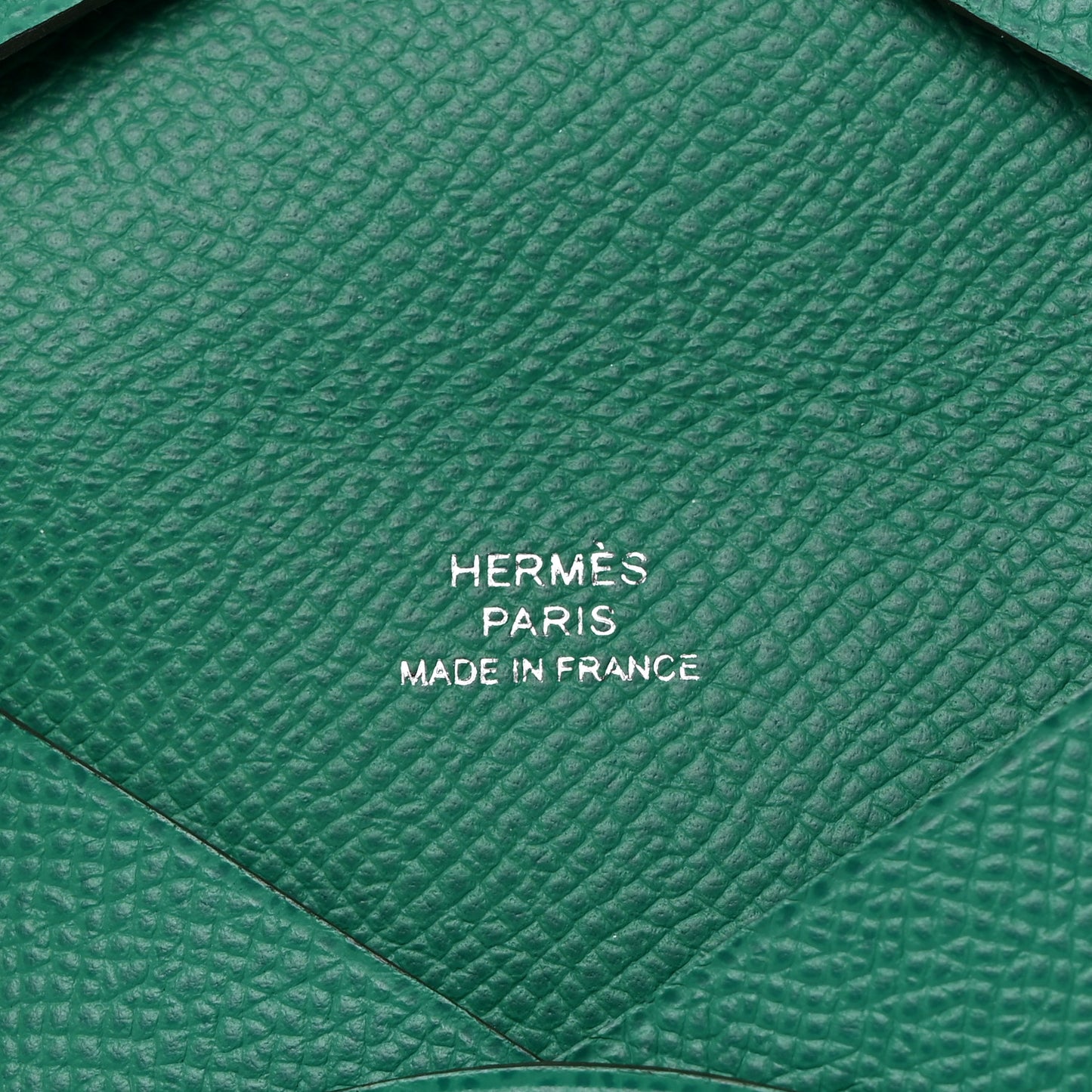 Epsom Calvi Card Case Vert Jade