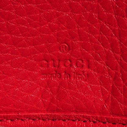 Gucci Pebbled Calfskin Soho Zip Around Wallet Red 7 of 8