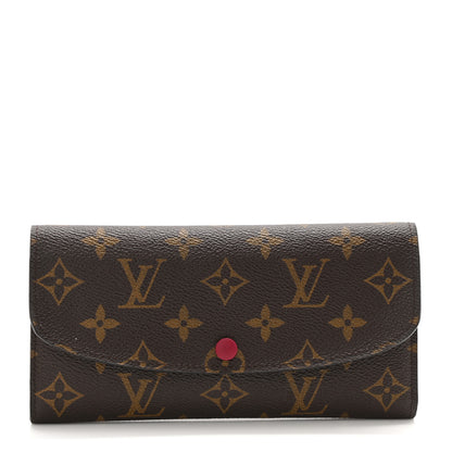 Louis Vuitton Monogram Emilie Wallet Fuchsia 1 of 10