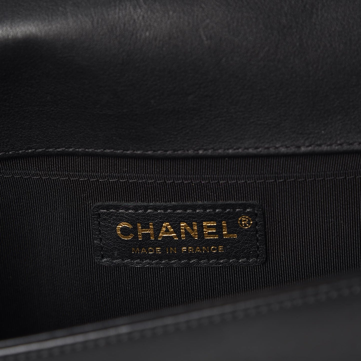 Lambskin Quilted Medium Boy Flap Black