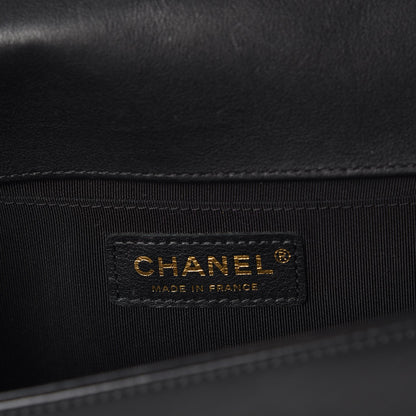 Chanel Lambskin Quilted Medium Boy Flap Black 6 of 8