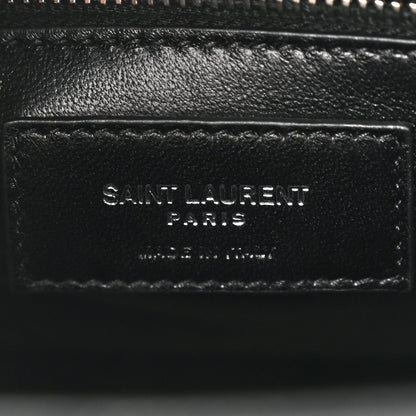 Saint Laurent Lizard Le Fermoir Top Handle Bag Small Black 6 of 9