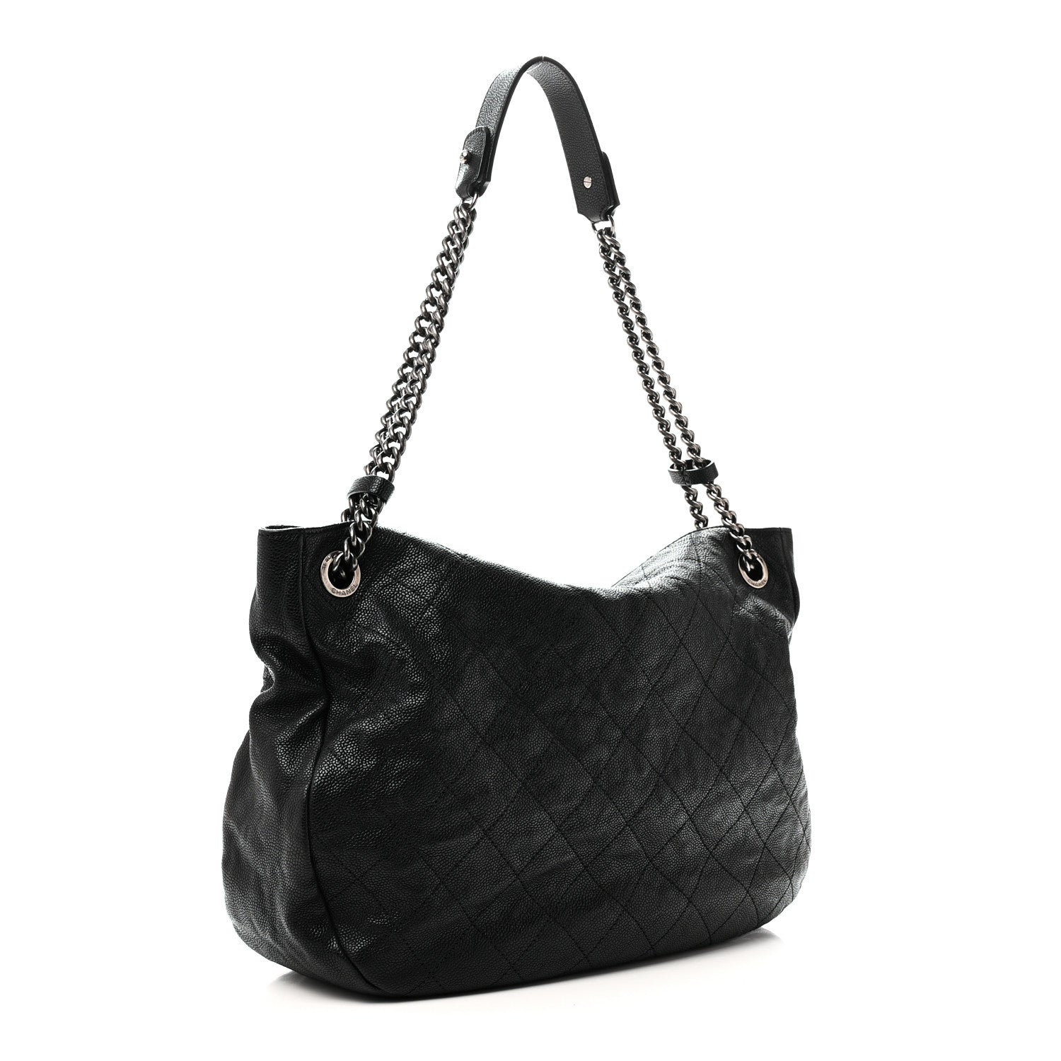 Chanel Caviar Quilted Simply CC Hobo Black 3 of 10