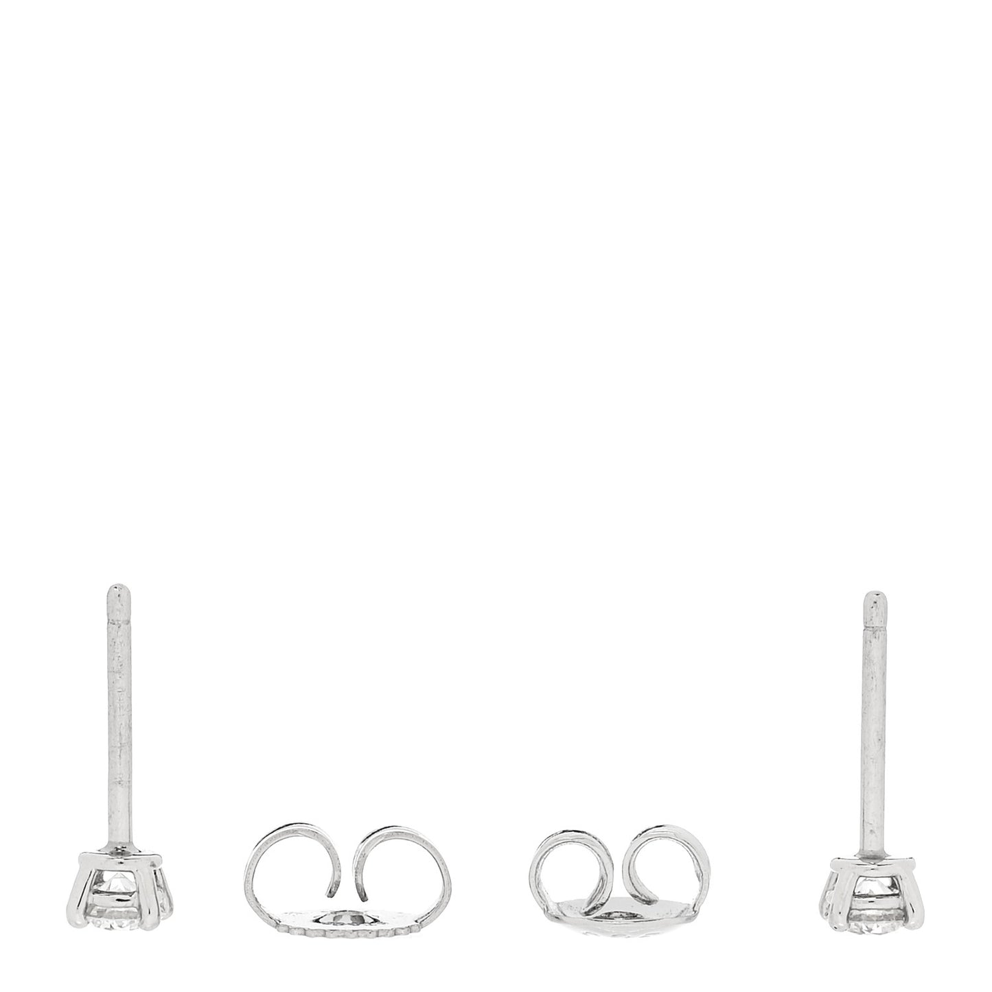 Platinum Diamond .27ctw Solitaire Earrings