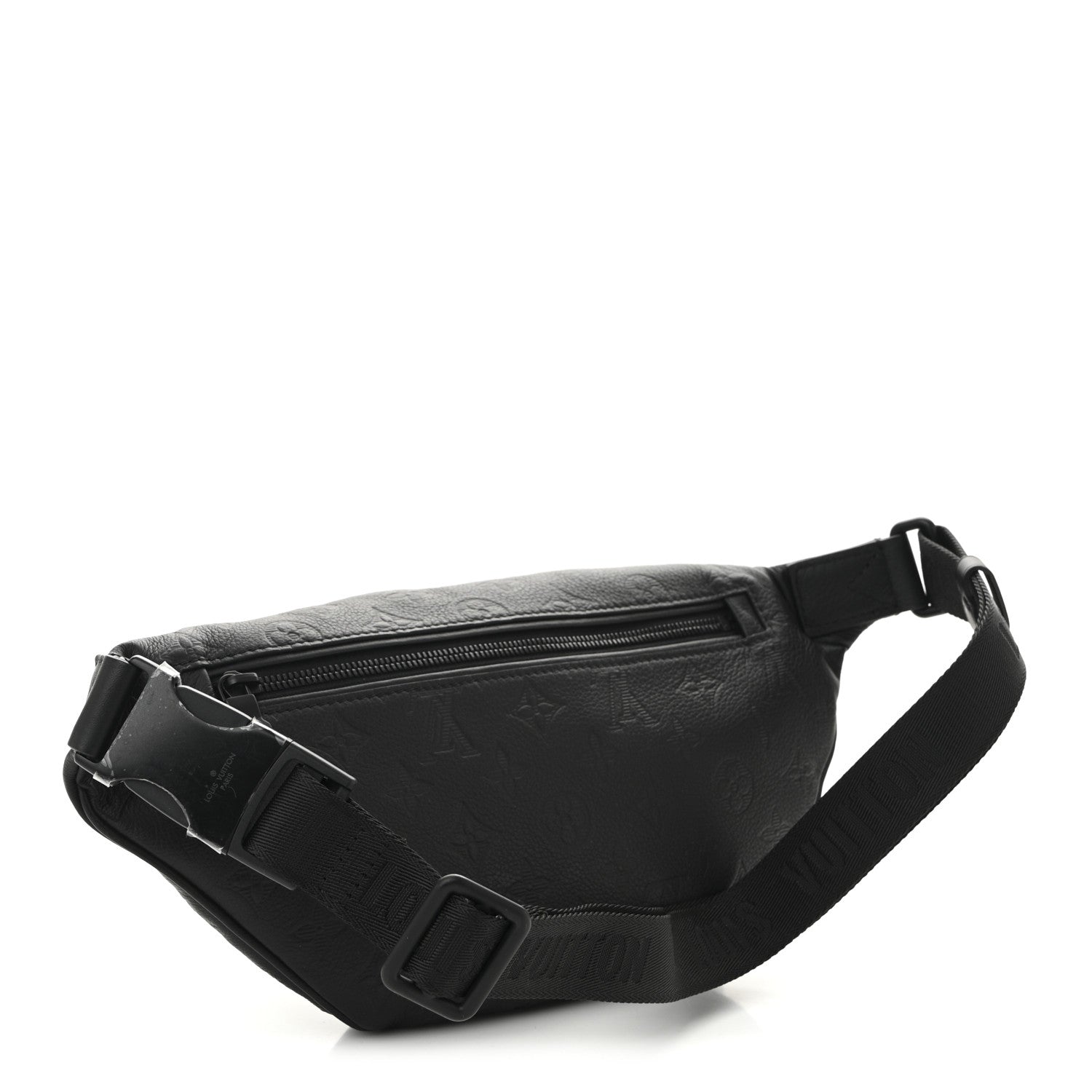 Louis Vuitton Calfskin Monogram Shadow Discovery Bumbag Black 3 of 10