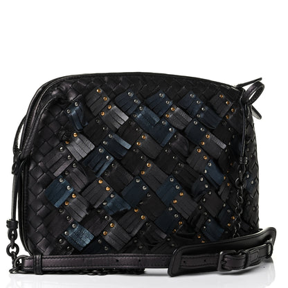 Bottega Veneta Nappa Intrecciato Fringe Studded Nodini Crossbody Messenger Multicolor 2 of 7