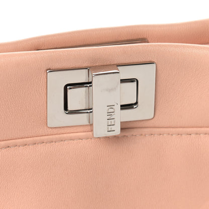 Fendi Nappa Rosebud Mini Peekaboo Iconic Satchel Baby Pink 26 of 26