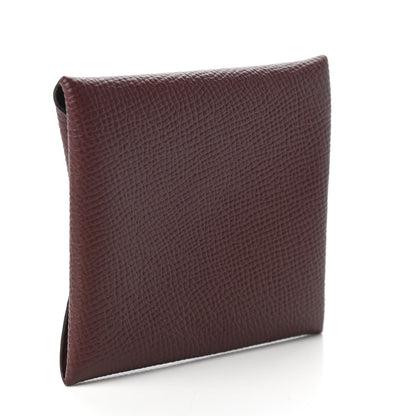 Hermes Epsom Bastia Coin Purse Bordeaux 3 of 10