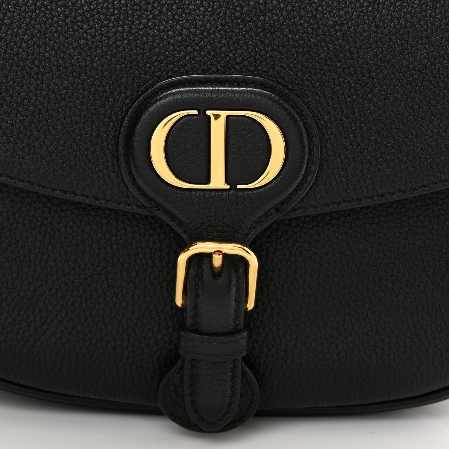 Christian Dior Grained Calfskin Medium Bobby Flap Black 7 of 10
