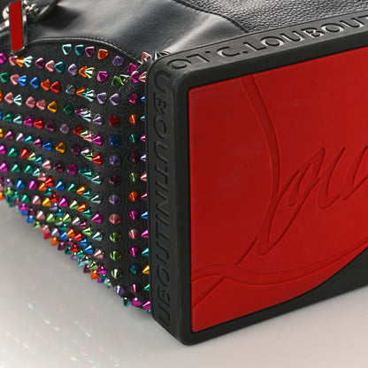 Christian Louboutin Calfskin Spiked Explorafunk Backpack Black Multicolor 7 of 8