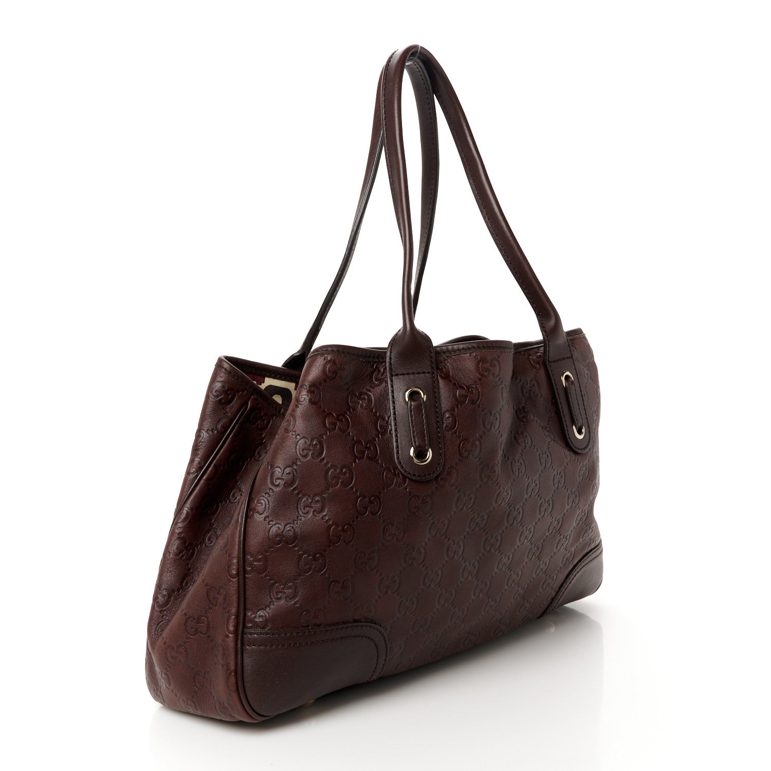 Gucci Guccissima Medium Princy Tote Dark Brown 3 of 11