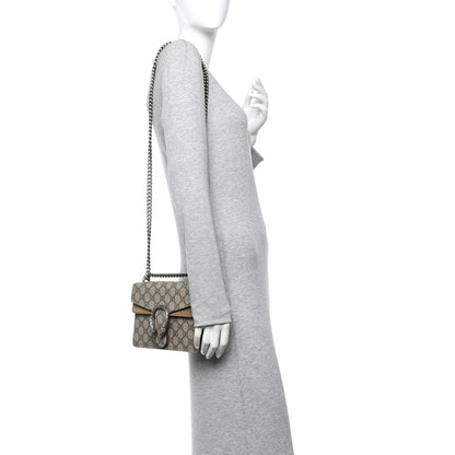 Gucci GG Supreme Monogram Mini Dionysus Shoulder Bag Taupe 2 of 10