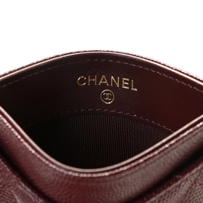 Chanel Caviar Quilted Card Holder Burgundy 6 of 8