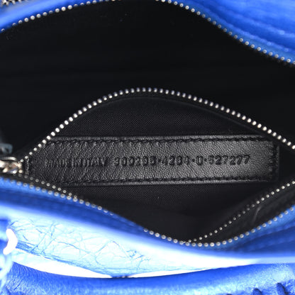 Balenciaga Agneau Classic Silver Hardware Mini City Electric Bleu 7 of 10