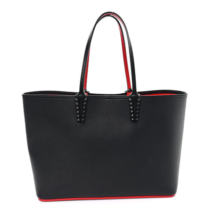 Christian Louboutin Calfskin Spikes East West Cabata Tote Black 1 of 12