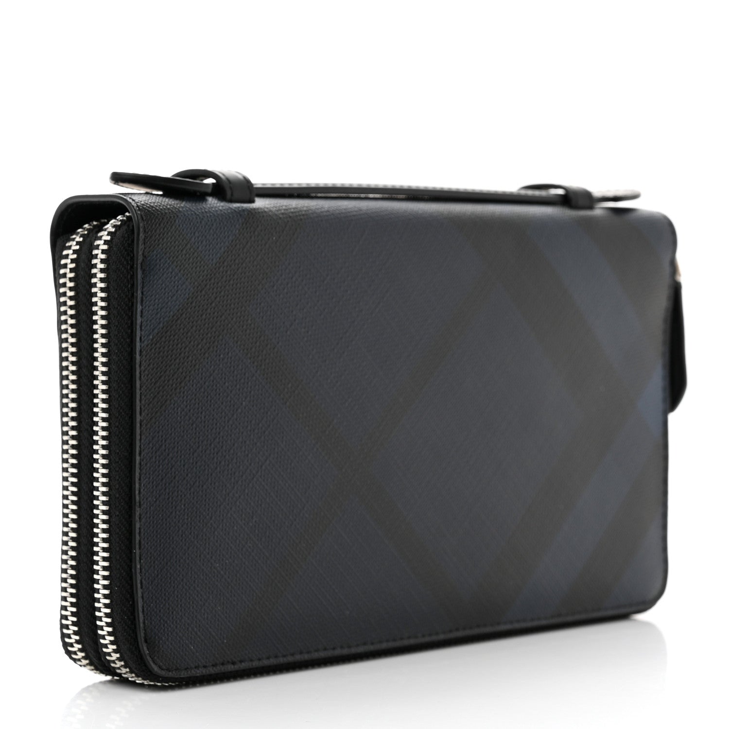 Burberry London Check Travel Wallet Navy Black 3 of 9