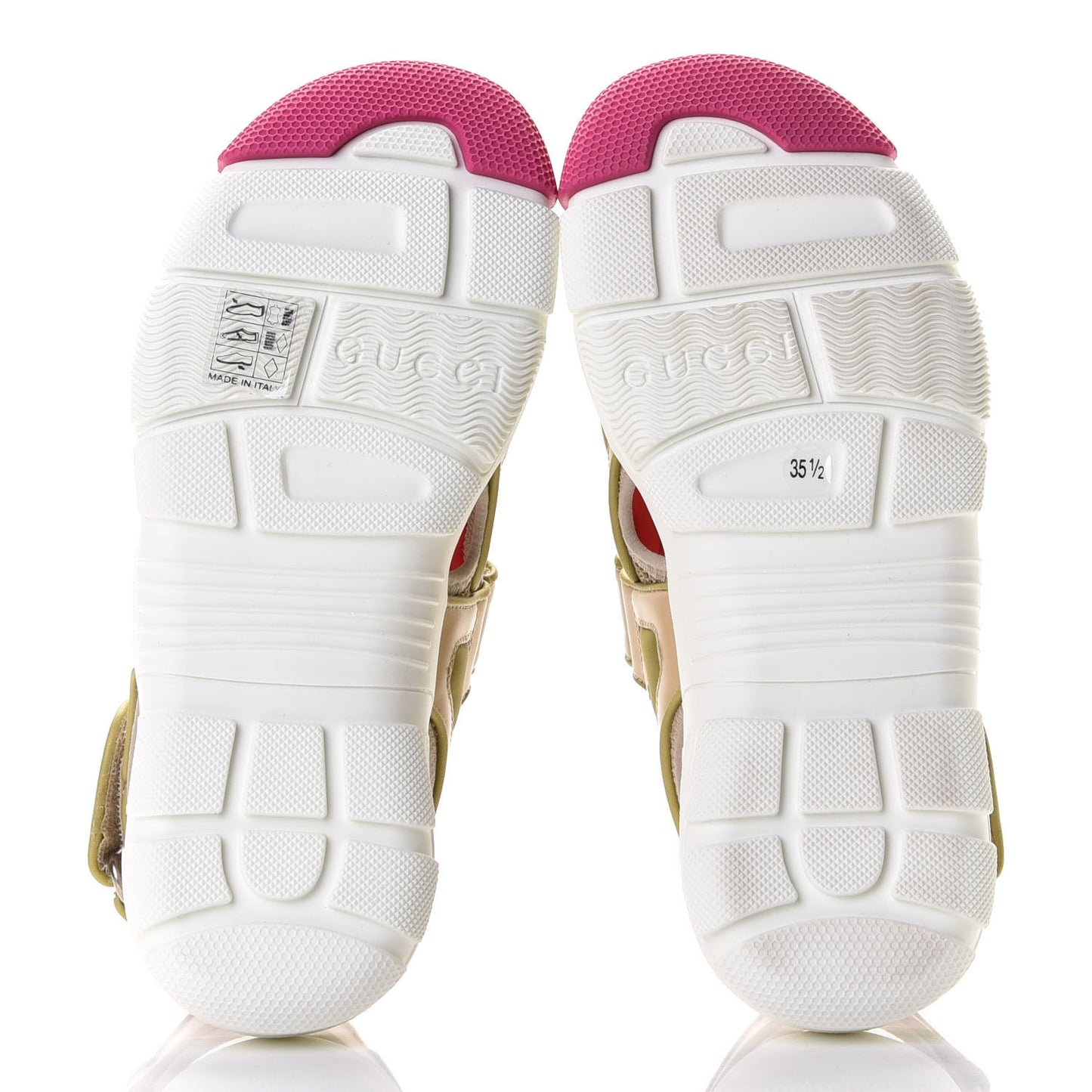 Mesh Fabric Tinsel Sport Sandals 35.5 Loess Sand Box Pink