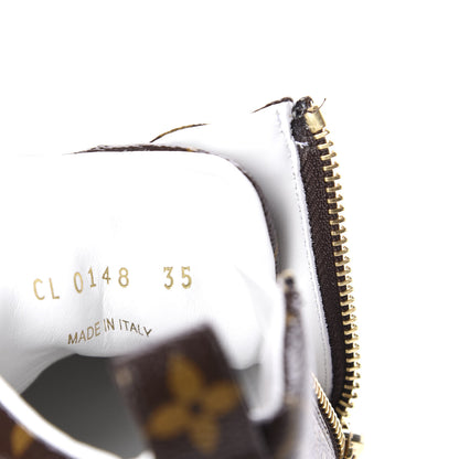 Louis Vuitton Patent Monogram Stellar Sneaker Boots 35 Gold 9 of 9