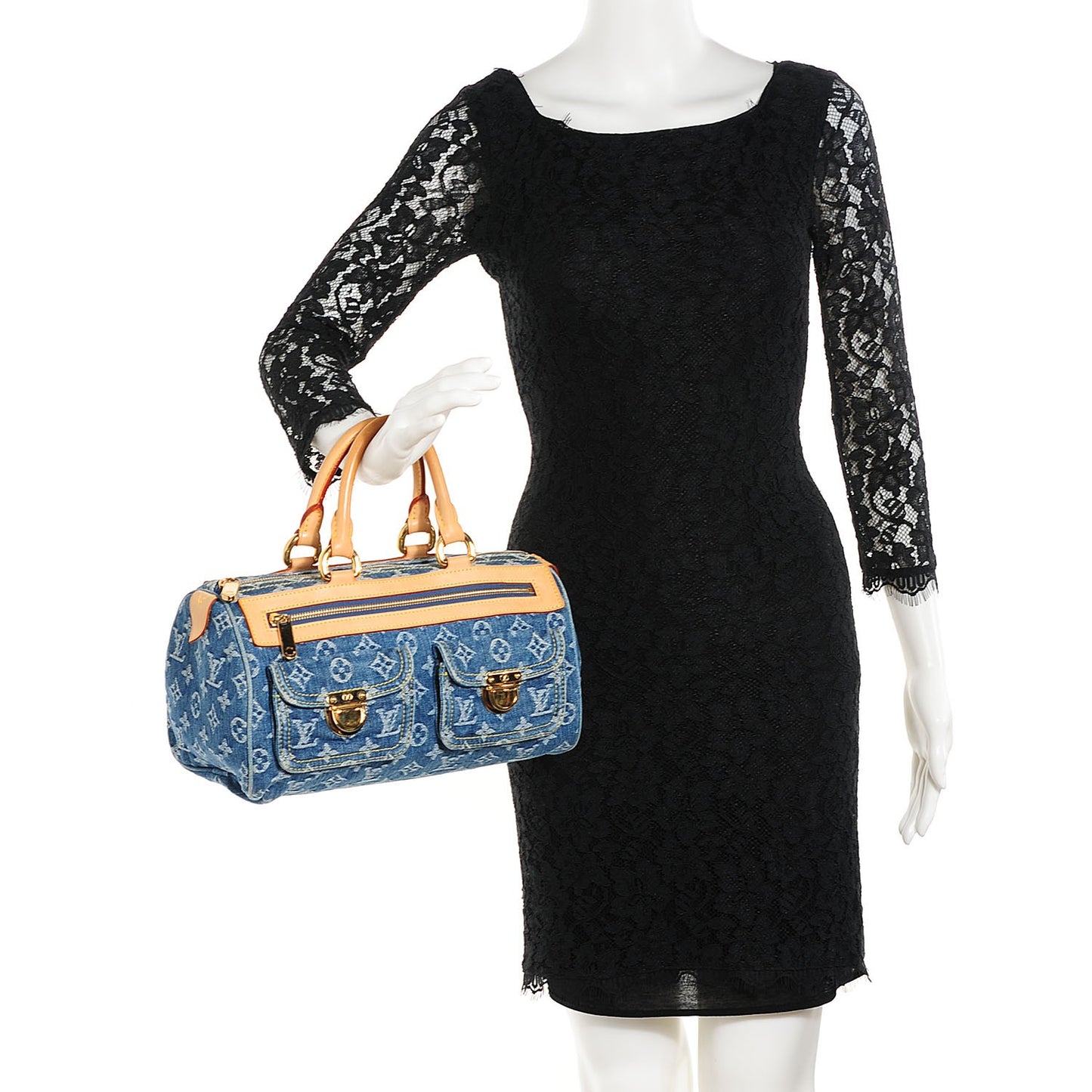 Monogram Denim Neo Speedy Blue
