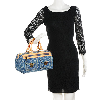 Louis Vuitton Monogram Denim Neo Speedy Blue 2 of 7
