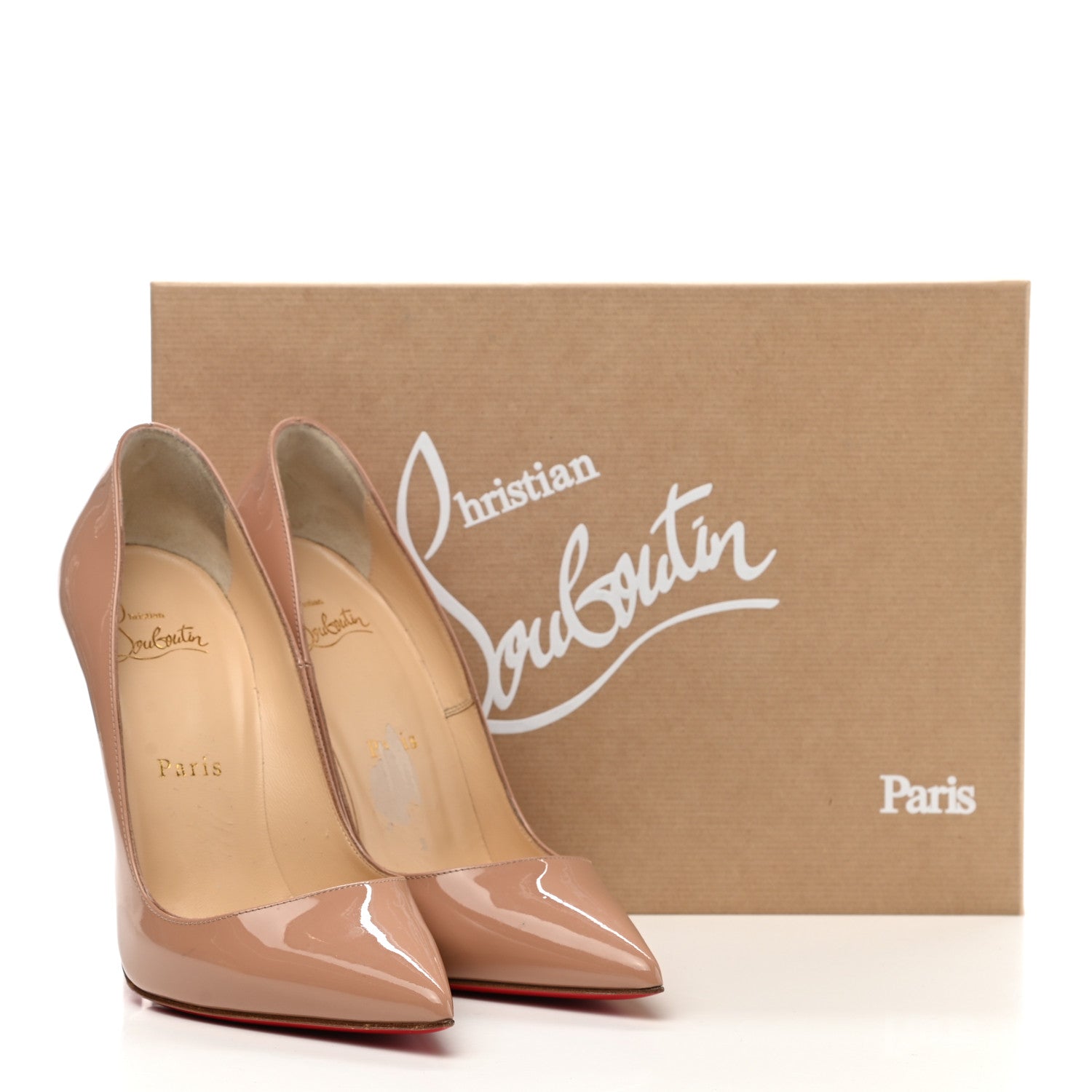Christian Louboutin Patent So Kate 120 Pumps 36.5 Nude 8 of 8