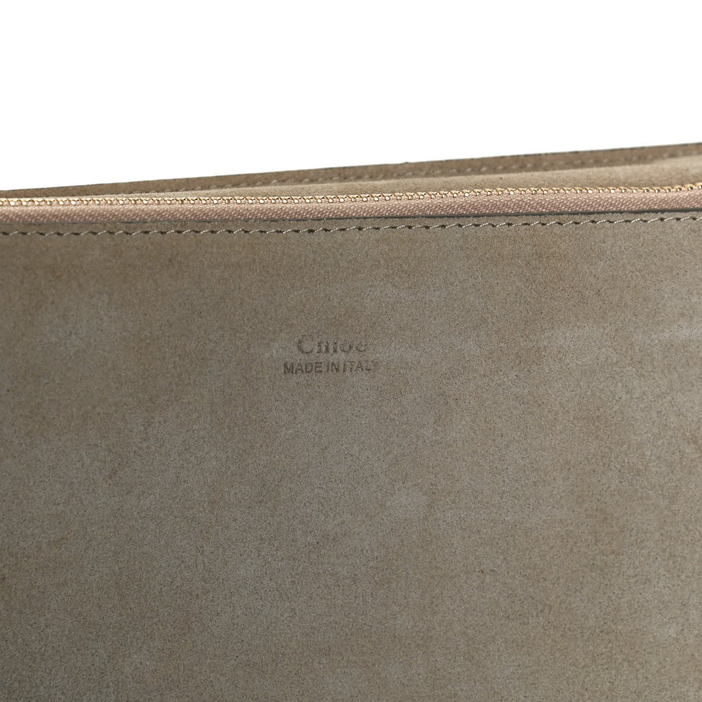 Calfskin Suede Medium Faye Shoulder Bag Motty Grey