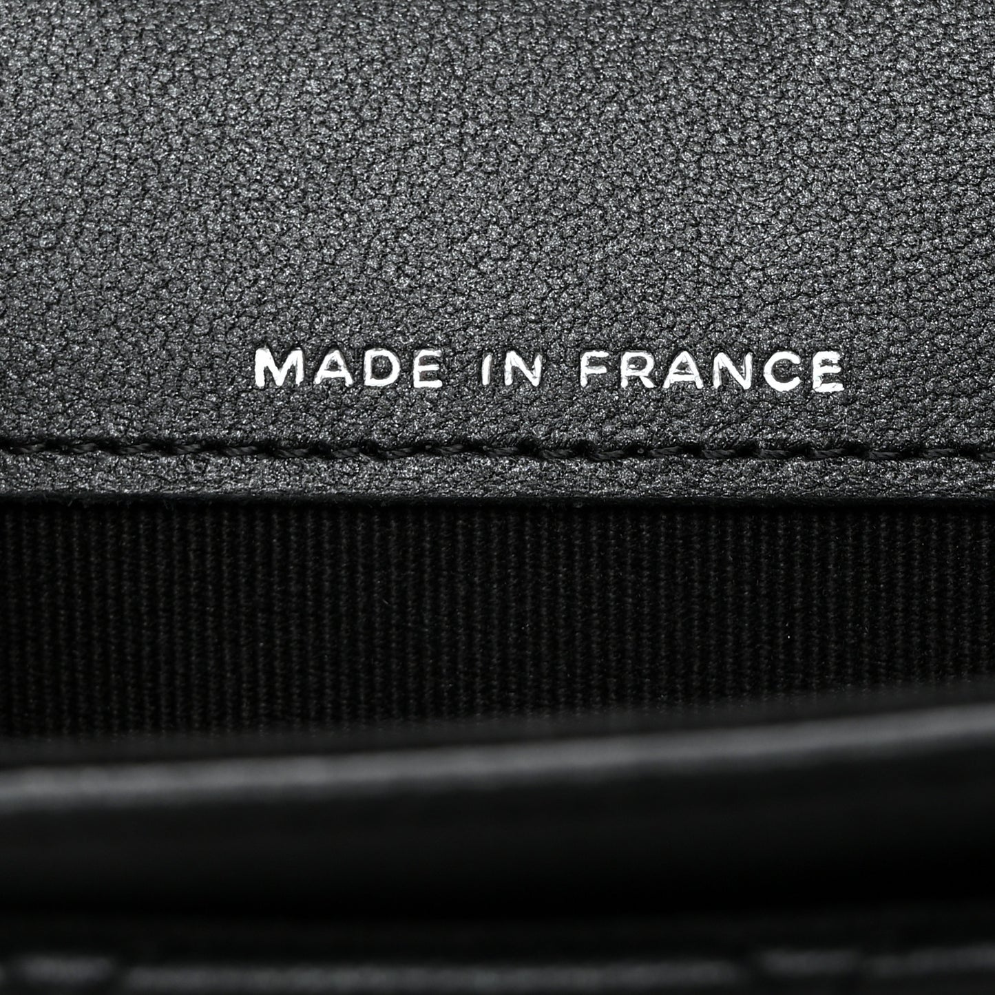 Pearly Lambskin Quilted Flap Card Holder Wallet So Black