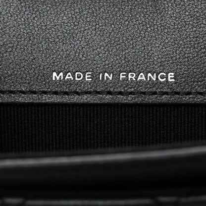 Chanel Pearly Lambskin Quilted Flap Card Holder Wallet So Black 7 of 8