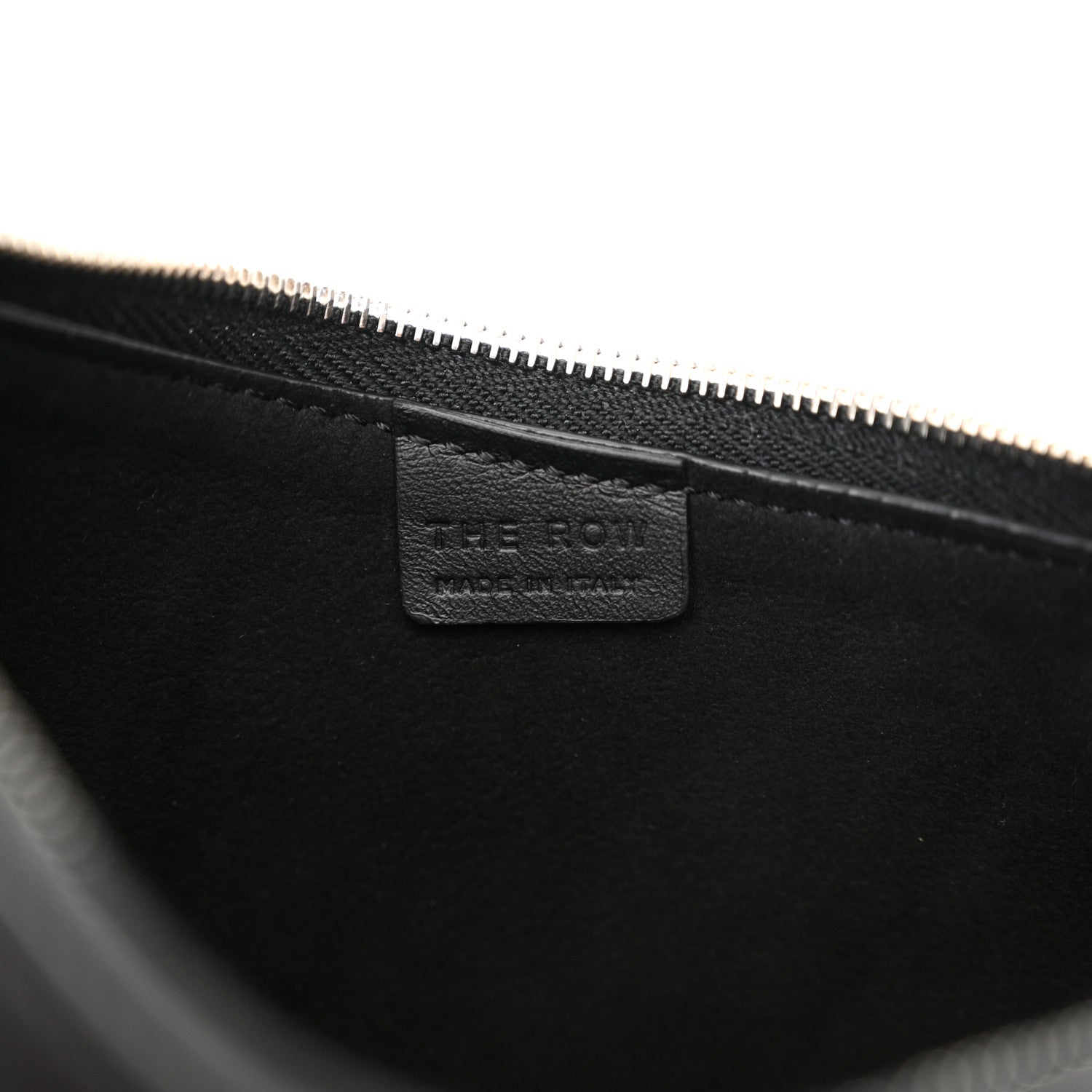 The Row Smooth Calfskin Half Moon Shoulder Bag Black 6 of 10