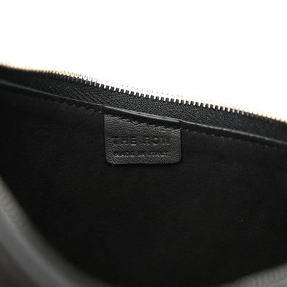 The Row Smooth Calfskin Half Moon Shoulder Bag Black 6 of 10